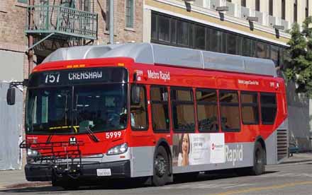 New Flyer XN40 LA Metro Rapid